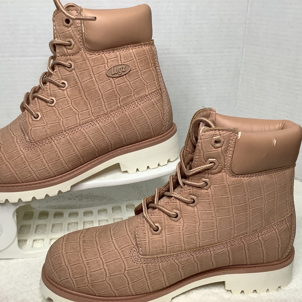 NWT LUGZ ankle booties camel/beige moto combat - Picture 5 of 15